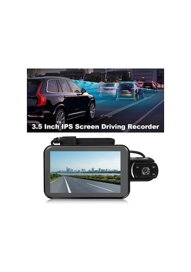 Supermarket1 Arac Sürücü Kaydedici 1080p Hd - 3.5 Ips Ekran, 140 Geniş Açı Lens, G-sensor, Sürekli Kayıt 8-32gb Destek