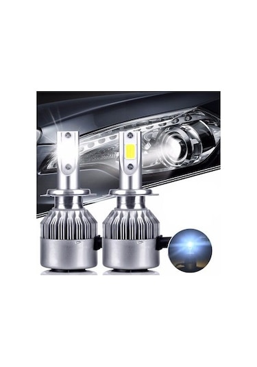 H4 Beyaz Led Xenon (10800Lm) Zenon Şimşek Etkili Far Ampülü Ücret