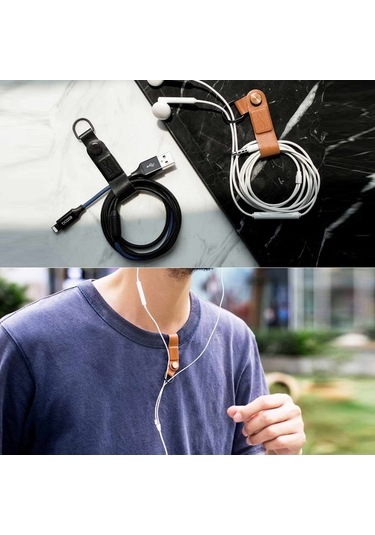 Willowhaven Türkçe Mec Manyetik Kulaklık Kablosu Düzenleyici, Kahverengi Taşınabilir Tutucu, Kablo Organizatör Xxl