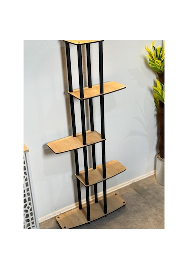 Çiçeklik Raf Çok Amaçlı Saksı Standı Zig Zag Çiçeklik 2158