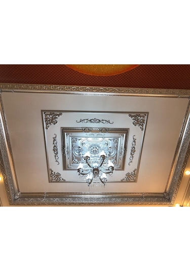 Decogold 90 120 Cm Gümüş Saray Tavan Göbek