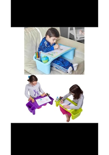 Mavi Çocuk Hobi Masası Pembe Mavi