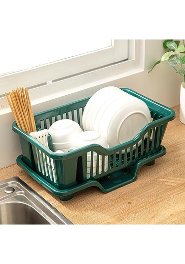 Qingmipy Büyük Boy Yeşil Kaliteli Mutfak Tabak Tencere Sulu Gereçler İçin Su Süzme Organize Edici Rak Diğer
