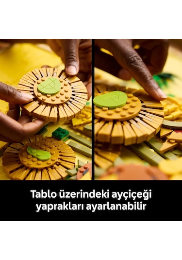 LEGO® Art Vincent van Gogh – Ayçiçekleri 31215 - Yetişkinler için Yaratıcı Dekoratif Model Yapım Seti (2615 Parça)