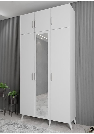 Açelya Portmanto Vestiyer Beyaz 105 cmM5