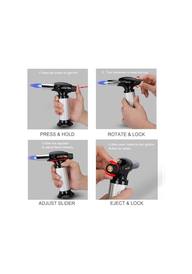 Torch Pürmüz Çakmak Dolduralabilir Profesyonel Metal Gövde 5250