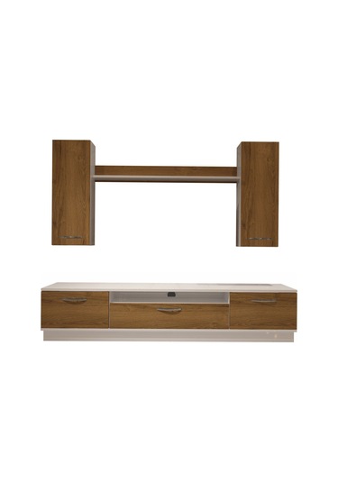 Decoraktiv Trendstyle 5d Slm Tv Ünitesi Tv Sehpası Beyaz - Siyah Mermer