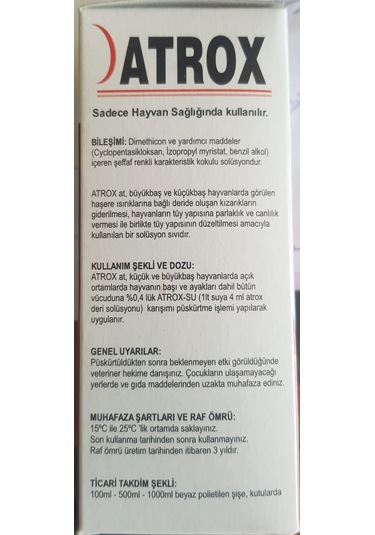 ATROX BİT İLACI 100 ML