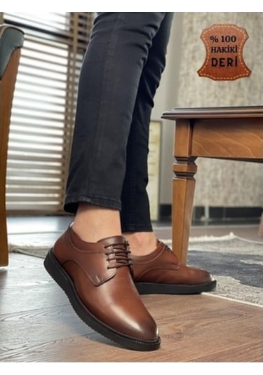 Muggo Marcel Garantili Erkek Günlük Hakiki Deri Casual Ayakkabı Siyah