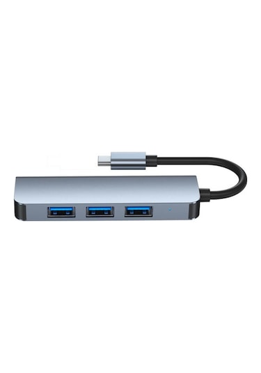 Type C 4 Port Usb 3.0 Hub Usb C Çoklayıcı Alüminyum Gövde