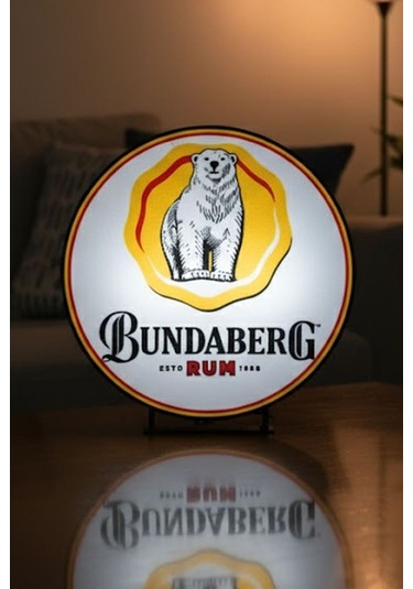 Bundaberg Rum Bundy Bear & Rosette Tasarımlı Dekoratif Aydınlatma Çok Renkli