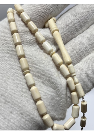 Kesme Fildişi Tesbih 9,10 Gram - Koleksiyonluk Fil Dişi Tespih