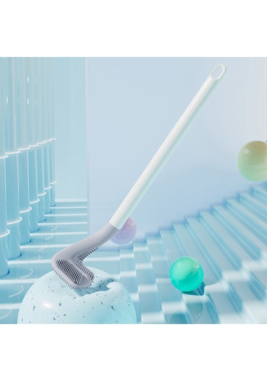 Vkemall Duvar Takılı Tpr Materyal Banyo Tuvalet Fırçası - Tam Temizlik, Tutanak Giderici, Kaymazsız Kolu Ve Su Geçirmez Montaj Yeşil