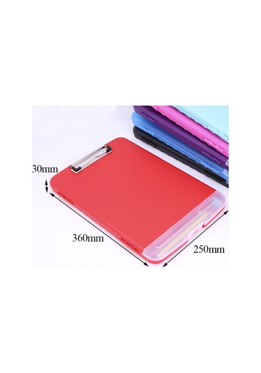 Symbee Mavi Transparent A4 Ofis Belge Kutusu - Plastik Çizim Kalemi, Dosya Ve Evrak Saklama Kutusu F01 360x250x30mm