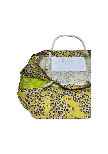 Monte Lui 1011 Plaj Çantası İnce Yaprak Desen Çok Renkli