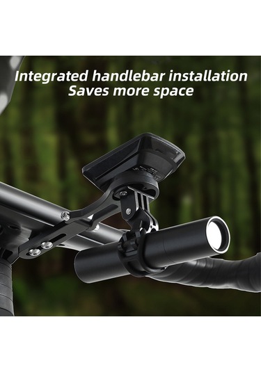 Aubyhe Alüminyum Bisiklet Bilgisayar Tutucu, Yollu Bisiklet Entegre Saplı Dikey Açı Ayarlanabilir Siyah Taşıyıcı Siyah