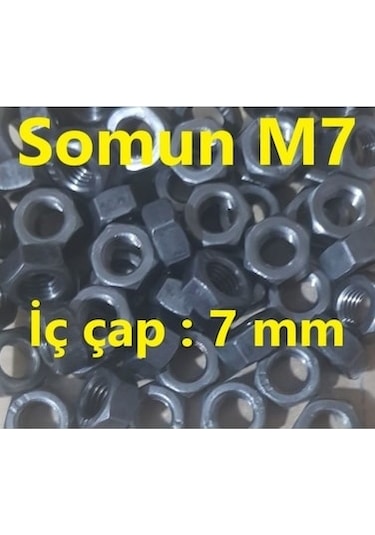 M7 Somun İç Çap:7mm - 20 Adet