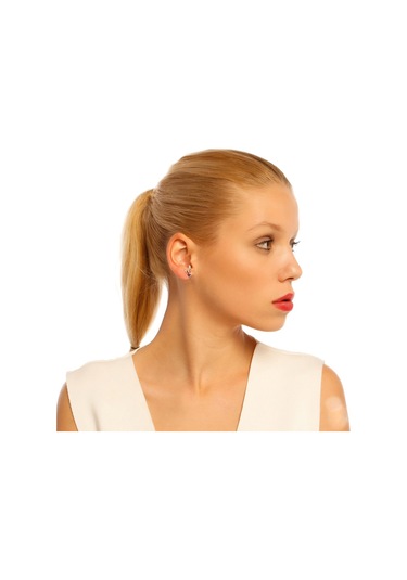 Chavin Melek Kanadı Ametist Taşlı Gümüş Küpe Bk88 (478255013)