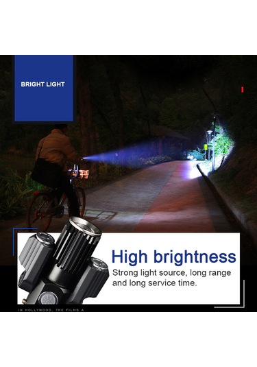 Lemestar Alüminyum Alüminyum Fener, Üç Aydınlatıcı, Bisiklete Monte Edilebilir, Ipx6 Su Geçirmez, 250 Lumens, 6-8 Saat Süre, Zoom Özelliği, Usb Şarjlı 1 Pil + 1 Kablolu Set Siyah