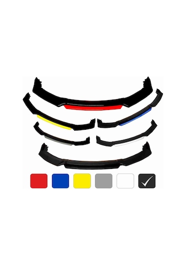 Ford Focus 3 - 3.5 Ön Tampon Eki Body Kit Lip Karlık Siyah