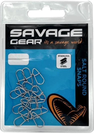 Savage Gear Salt Round Snaps - Rapala Klipsi 15 Adet L