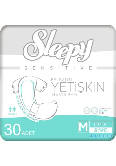 Sleepy Yetişkin Hasta Bezi Medium 30'Lu