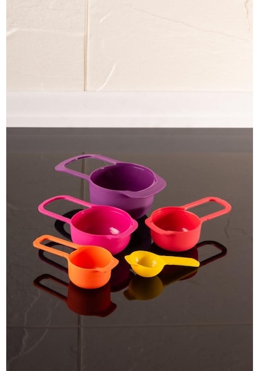 Easy Mix 9 Parça Karıştırma Kabı Seti - Ölçü Kaşığı Ve Süzgeçli Renkli Set Çok Renkli