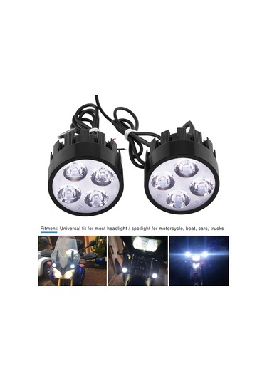 Geeroyoo Motosiklet Led Spot Lambası Çifti 24w - Yüksek Parlaklık, Dayanıklı Malzeme, Kolay Kurulum, Evrensel Uyum