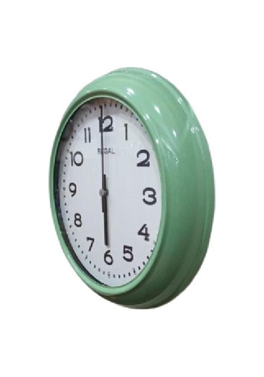 Regal 4290 Hw Özel Seri Metal Kasa Akar Sessiz Saniyeli Duvar Saati Çok Renkli