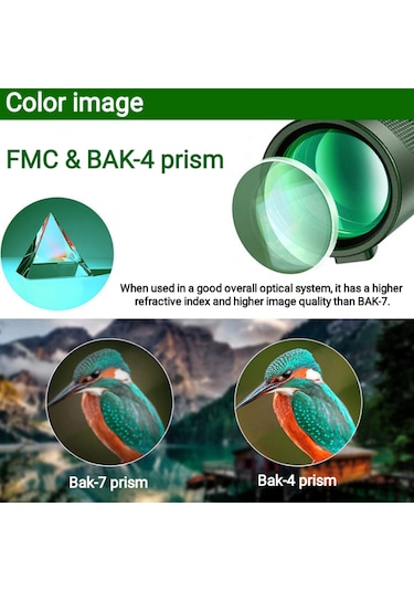 80x100 Hd Zoom Tek Göz Monoküler Teleskop Taşınabilir Dürbün Yeşil