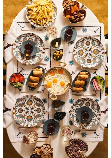 Karaca  Flevo Porselen 26 Parça 6 Kişilik Kahvaltı/Servis Takımı