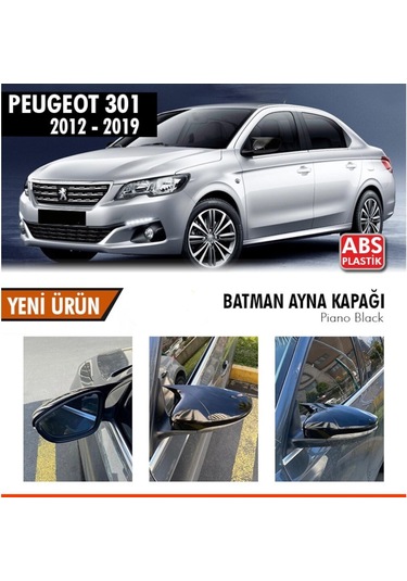 Otoçizgi Peugeot 301 Yarasa Ayna Kapağı Batman Piano Black Parlak Siyah Otoçizgi