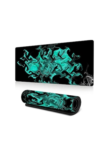 Cbtx 300 X 600 X 3mm Soyut Sıvı Desenli Büyük Fare Mat Kaymaz Kauçuk Mouse Pad - Stil N Stil N