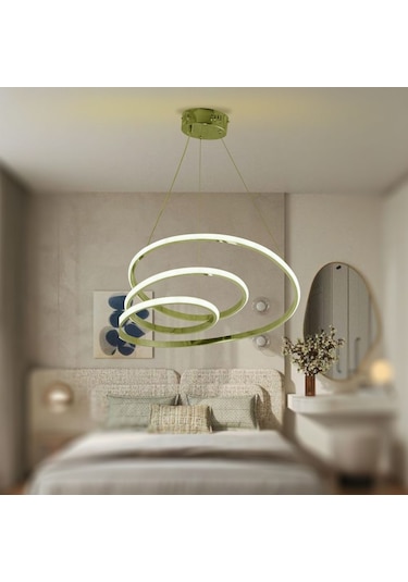 Tt301-sr-gnr Tt Ayd. Gün Işığı Led Yay Sarı Kaplama Led Avize