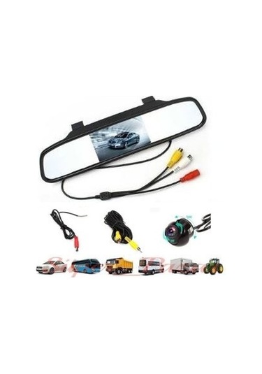 Kingvox 4.3" Ayna Monitör + Araç Geri Görüş Park Kamerası N11.259