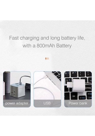 Qingmipy Isıtmalı 4 Başlı Boyun Masaj Aleti - Usb Şarjlı, Omuz Ve Boyun Ağrısı Rahatlatma, Kadın Ve Erkekler İçin Taşınabilir Masaj Cihazı Beyaz