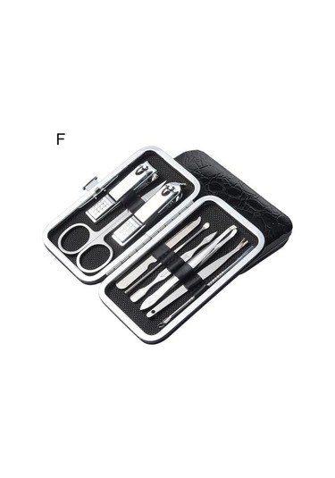 Moda Ouzhan 1 Takım Profesyonel Manikür Kesiciler Kompakt Paslanmaz Çelik Rahat Kılıf Manikür Seti Pedikür Malzemeleri F