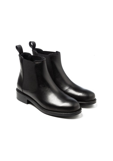 Nero Black Bot Kadın 98l3 Frau Seta Ankle Boot Nero Siyah