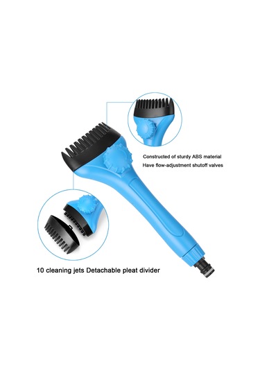 Springsun Yüzme Havuzu Filtre Temizleyici Fırçası, Köşelere Erişimli, Kir Ve Safsata Temizleyici, Abs Malzeme, Mavi-siyah, Su Borusu Bağlantısı Hariç