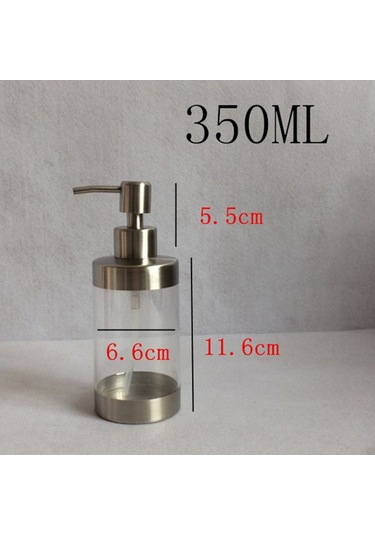 Suntek 350 Ml Temizle El Sabunluk Banyo Losyonu Pompası Şişe