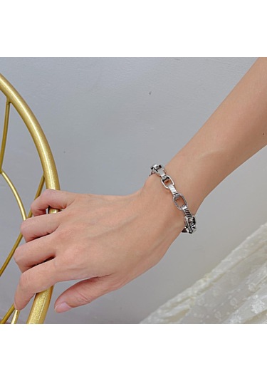 Altın Opk Moda Paslanmaz Çelik Bileklik Altın