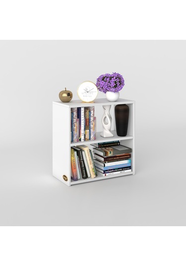 Kenzlife Komodin Riki Byz 60 60 30 Komidin Kitaplık Ayakkabılık Beyaz
