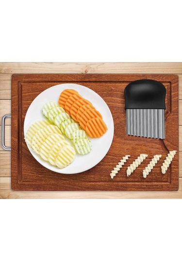 Sebze Kesici Paslanmaz Çelik Dalga Kesici, Meyve İçin Patates Kesici Diğer