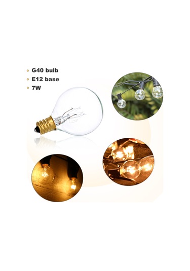 Konesam "25'li Paket G40 Tungsten Ampul - 7w, 220-240v, 3000 Saat Ömürlü, Suya Dayanıklı, E12 Duy"