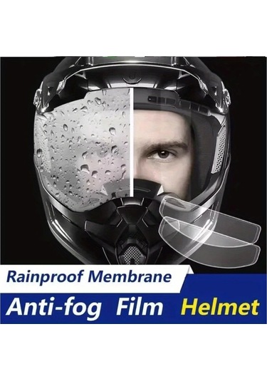 Chuangyinshop Mix 4pcs Motorcycle Kask İçin Anti Fog Ve Yağmurluk Film Net Nano Kaplama Görüş Koruma Dayanıklı