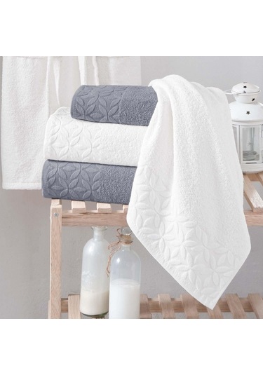 Schafer Pera Banyo Seti-6 Parça-Gri-Ekru Gri