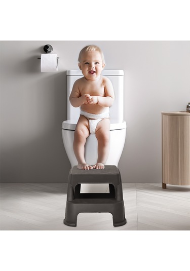 Porsima Ak-642 Basamaklı Tabure Merdiven Çocuk Taburesi Bitter