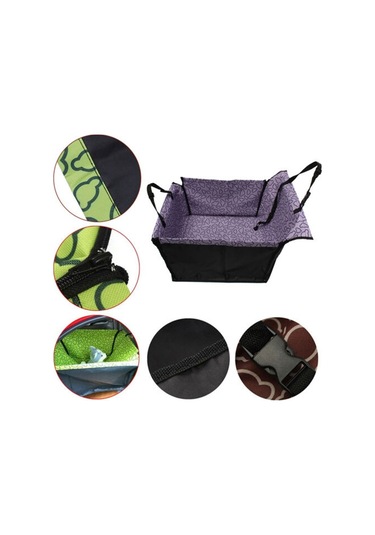 Sones Araba Tekli Koltuk Suya Dayanıklı Evcil Hayvan Koltuğu Koruyucu Ped, Renk: Mor Bulut