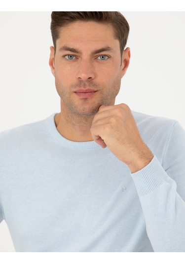 Pierre Cardin Erkek Açık Mavi Kazak /triko 50270179-vr003 Açık Mavi