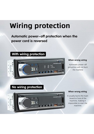 Novahub Çok İşlevli Araba Mp3 Çalar, Otomatik Mp3 Çalma, Fm Radyo, Bluetooth 5.1, Kolay Kurulum